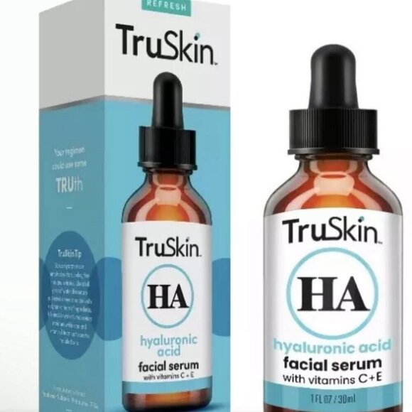TRUSKIN Hyaluronic Acid Facial Serum with Vitamins C + E New in Box 1 oz (30 mL) - Picture 1 of 1